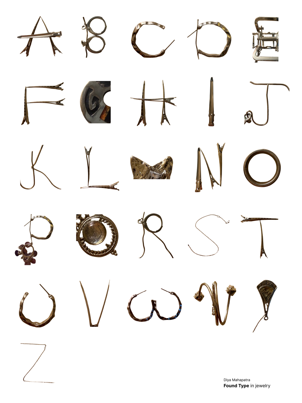 Experimental letterforms