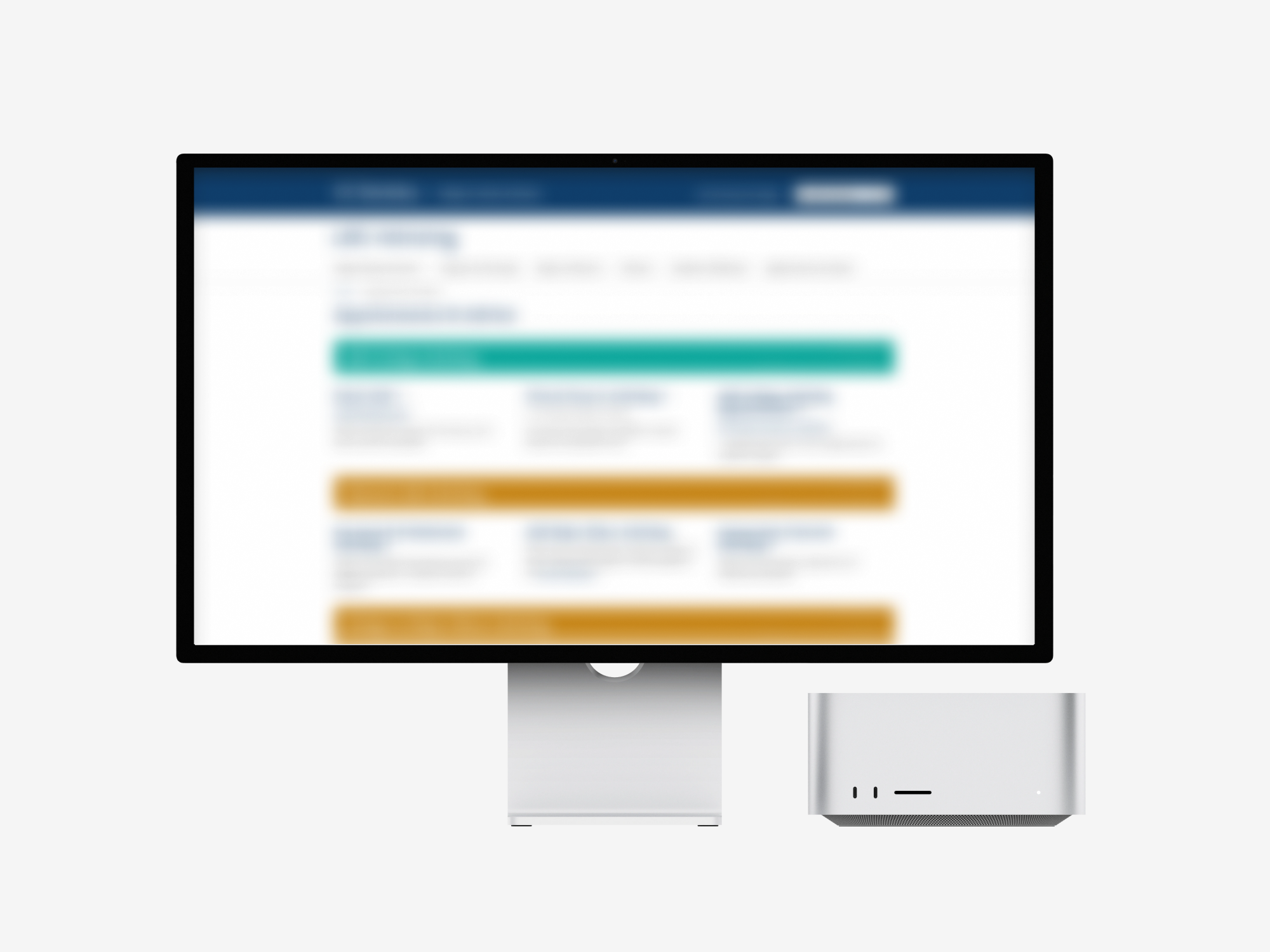 The redesigned Appointments & Advice page on a desktop display, blurred — the design is internal to UC Berkeley