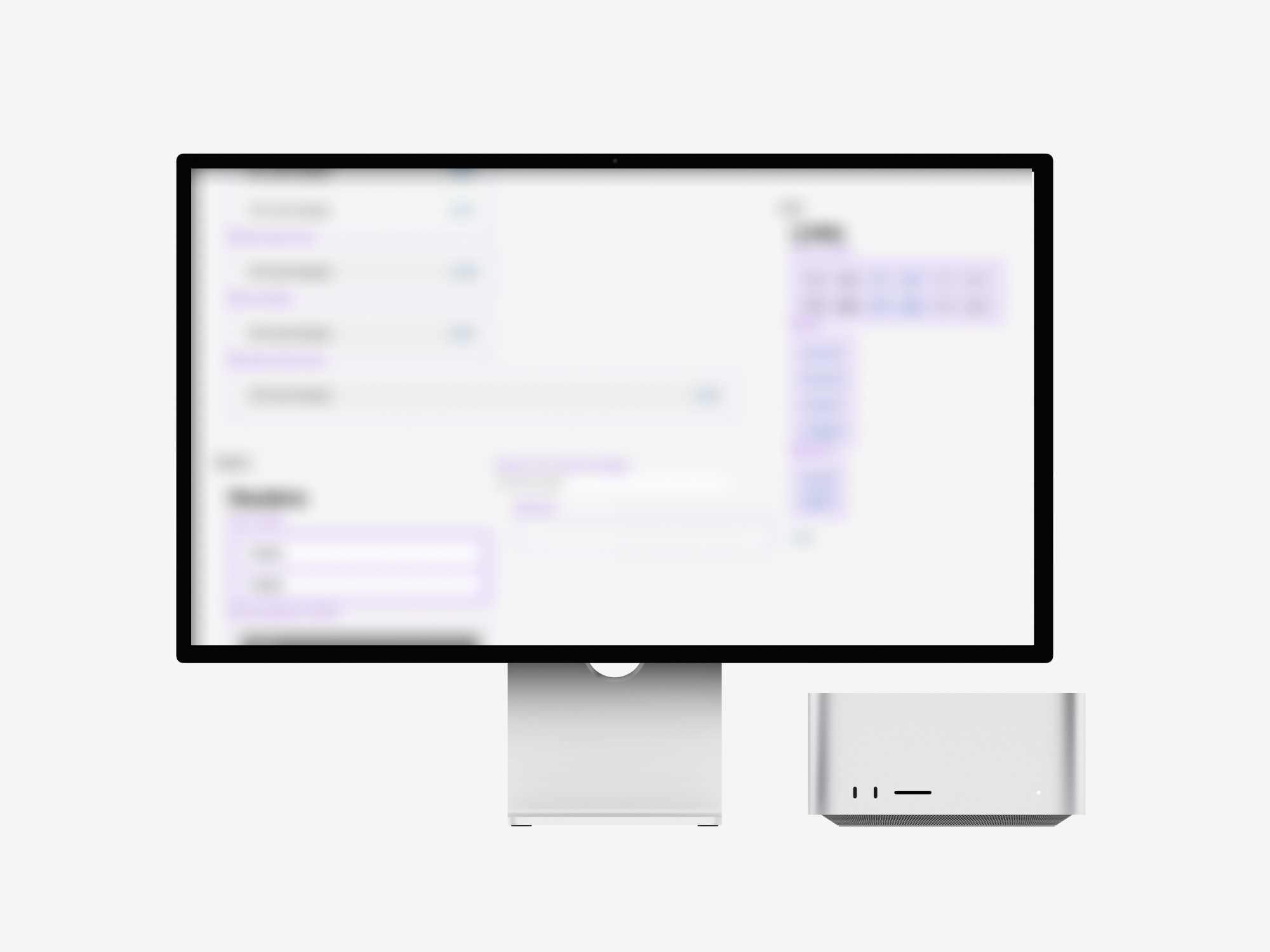 The advising design system on a desktop display, blurred — the components are internal to UC Berkeley